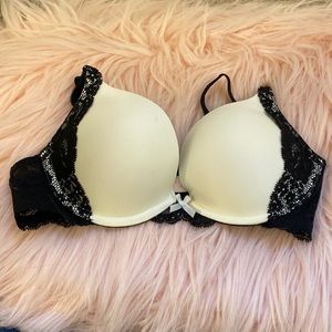Dream angels push up bra 32C black and white